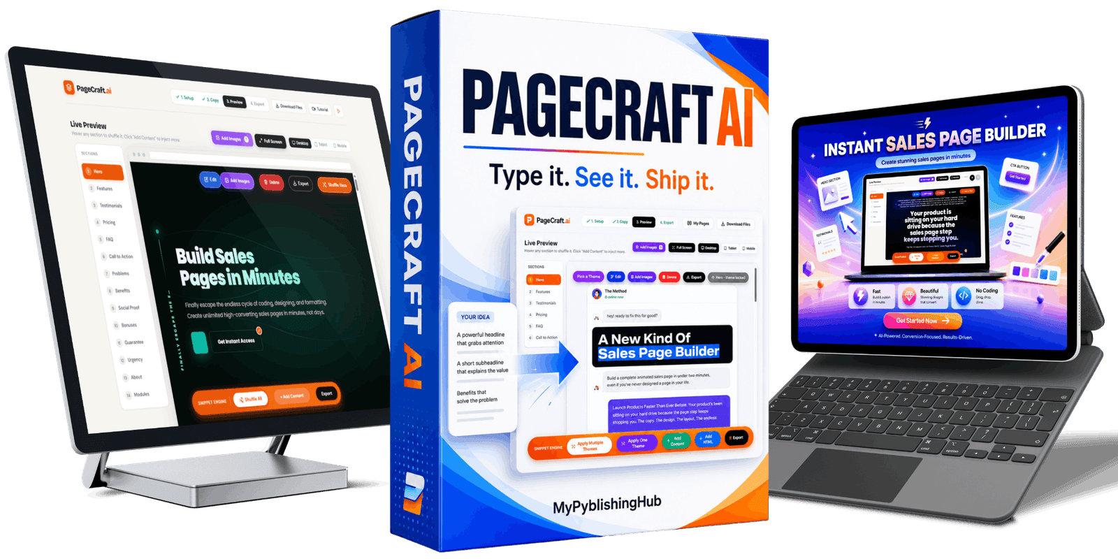 From copy to finished page with PageCraft AI