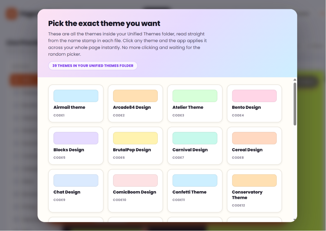Theme Prompts Vault