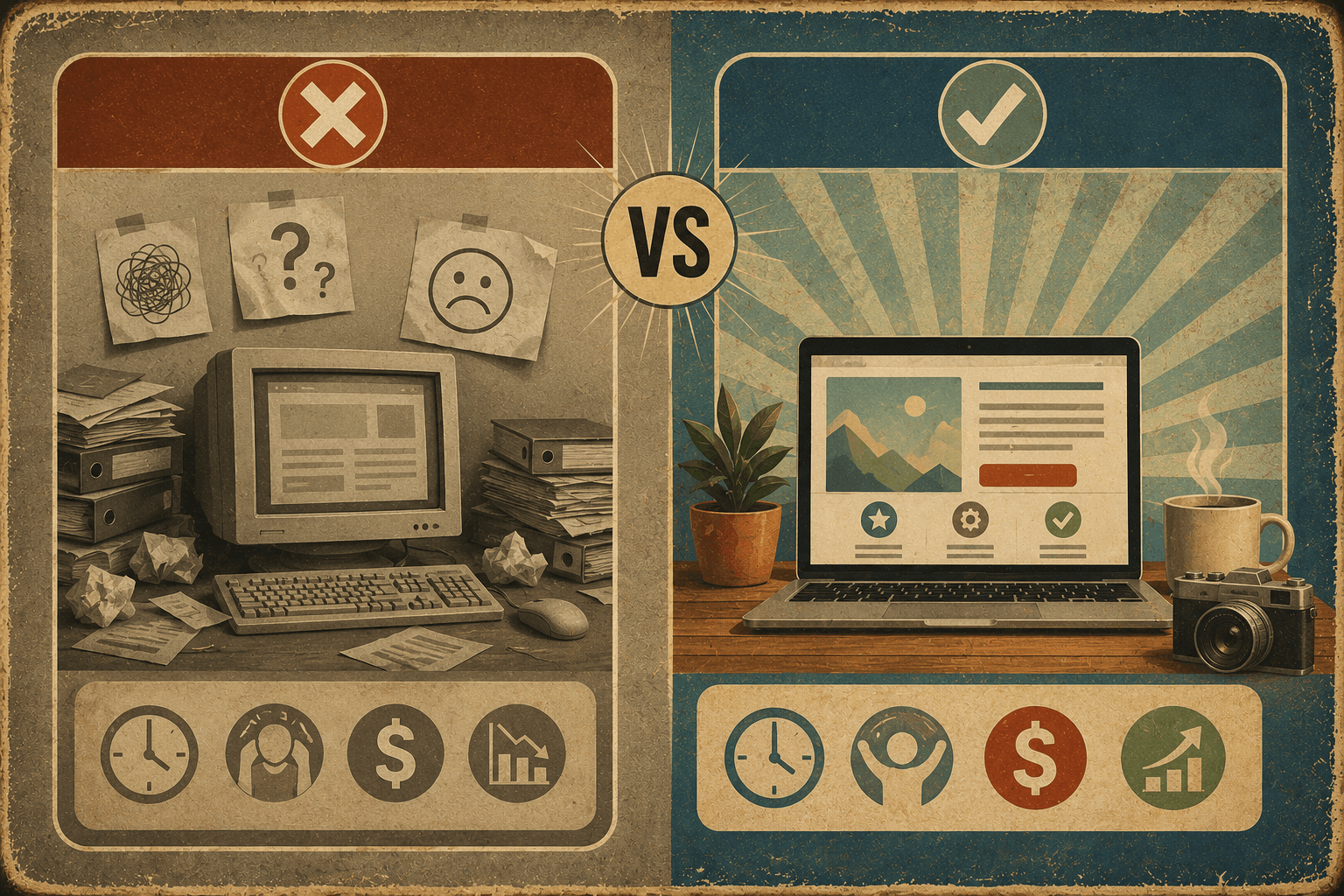 The old way versus PageCraft AI